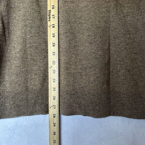 J Crew Nordic Fair Isle Crewneck Sweater Men's XL Merino/Lambswool Blend Brown - Picture 8 of 9